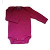 Cosilana, body neonato a maniche lunghe, 70% lana, 30% seta (rosa, 62-68)