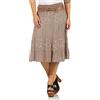 ZARMEXX Gonna Midi da Donna Gonna in Cotone Gonna Estiva al Ginocchio con Cintura Gonna con Fantasia Floreale