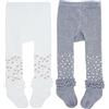 Snegyu 2pz Carino Collant con Floreale Volant Frilly Trim per Bambina Bimba Neonata Calze Collant Principessa Leggings Calzini Calzamaglia Cotone per 2-4 Anni