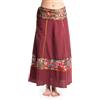 ufash Gonna a Portafoglio - Gonna Maxi dall'india, con Nastri, Grigio 6