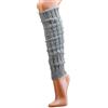 krautwear® - Scaldamuscoli per gambe, a maglia grossa, da donna e ragazza, quantità: 1 paia, in lana di alpaca, soffici, 30 cm, anni 80, colori: bianco