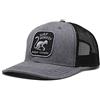 Surf Monkey DRESSED IN MUSIC PLAY WITH ME Cappello Trucker - 6 Pannelli - Cappello Regolabile Snapback - Taglia Unica - Surfing The Basque Country -Surf Monkey®- Grigio/Nero