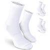 Safersox Calzini sportivi Safersox da uomo e donna - con protezione antizanzare, 3 Paia, Bianco, 39-42