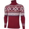 Belovecol Maglie Dolcevita da Uomo Maglioni Slim Fit con Collo Alto Maglioni Pullover Invernali Caldi con Collo Dolcevita Bianco Geometrico M