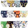 JackLoveBriefs Slip Bambino Ragazzo Mutande in Cotone 6-7 Anni,Pacco da 12,Multicolore,Dimensione:130