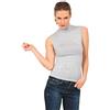 Basic Cotton Lupetto smanicato da donna in cotone elasticizzato Basic Cotton (6/XL, Grigio)