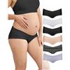 Intimate Portal Mutande Premaman in Cotone a Vita Bassa Mutandine Gravidanza e Post Parto Donna Slip Culotte Pacco da 6 Essentials 2XL