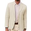 PJ PAUL JONES Blazer da uomo in lino, moderno, per il tempo libero, sportivo, vestibilità regolare, 2 bottoni, giacca da lavoro, Blu scuro, 3XL