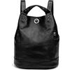 Kiepoar Zaino Donna Borsa a Tracolla Secchiello in Pelle Impermeabile, Daypack Casual 2 in 1 come Zaino e Borsa a Tracolla, Backpack Vintage Elegante Grande CapacitàModa per Lavoro Viaggio Scuola