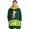 Marvel Felpa Uomo con Cappuccio Felpe Oversize Uomo in Pile Supereroi Avengers Captain America (Rosso)