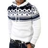 Reslad Norweger - RS-3013, maglione invernale da uomo con cappuccio bianco XXL