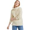 Aran Woollen Mills Aran Wollen Mills Pullover Maglione a Collo Alto 100% Lana Merino (Bianco, XL)