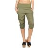 malito more than fashion Malito Donna Lino Pantaloni Tempo Libero Pantaloni Plain Colors 7988 (XXL, Oliva)