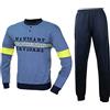 Navigare Pigiama Ragazzo Caldo Cotone Cotone Interlock 10-12-14-16 Anni Colore Jeans 215657