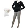 Lotto Tuta Donna Estiva 2 PEZZI + T-SHIRT OMAGGIO Tuta Donna Cotone French Terry Felpa Estiva - Tuta Donna Completa Cotone 4 Stagioni (FELPA NERA-LEGGINGS NERO-T-SHIRT FUXIA, M)