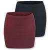 RED by EMP Donna Gonna Corta Nera e Rossa in Confezione Doppia XL