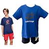 Lotto Completo Sportivo Bambino e Ragazzo, T-Shirt + Pantaloncino, Completo Bambino Estivo in Cotone, Pigiama Bambino Corto Estivo (8033 BLUETTE, 10 ANNI, 10_years)