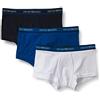 Emporio Armani Underwear-Confezione da 3 Fasce con Logo Trunk Core Trunks, Cowslip/Bianco/Blu Marino, L Uomo