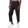 JACK & JONES Jpstbill Jjrico Cropped AKM 000 Black Pantaloni, Nero, 33W x 32L Uomo