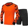 inhzoy Maglia da Portiere Manica Lunga Bambini e Ragazzi Completo Calcio Goalkeeper Jersey Maglietta + Pantaloncini Sportivi Training Shorts Tuta da Allenamento Sweatsuit Arancione A 8-10 Anni