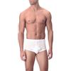 Perofil - Slip classico uomo con apertura in Filo di Scozia ultrafine, 4/M, BIANCO