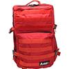 Skullfit ZAINO ROSSO, cordura in nylon 1000D, Impermeabile e Antistrappo, Schienale rinforzato e imbottito.