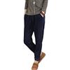 FTCayanz Donna Pantaloni Larghi Cotone Pantalone Vita Alta Harem Pantaloni di Velluto a Coste Blu Scuro XL