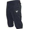 FRANKIE GARAGE FG Frankie Garage - Pantalone Sportivo per Bambino o Ragazzo, Pantaloncino Pinocchietto Tecnico per Allenamento,Sport o Palestra XXS Nero
