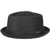 Stetson Wool Pork Pie Unisex - Pork Pie in Feltro di Lana Made in Italy - Cappello da Uomo in Lana Vergine e Fodera in Cotone - Fedora Autunno/Inverno - Cappello Invernale Antracite 55 cm