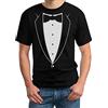 Shirtgeil Maglietta Uomo Papillon da Smoking Stampato Nero T-Shirt Uomo XX-Large Nero