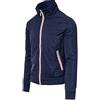 Mat Sartoriale Giubbotto Giacca Uomo Blu Casual Estivo Slim Fit Giubbino Moto Impermeabile (XXXL)