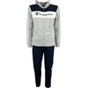 Champion Legacy Sweatsuits Powerblend Terry Color Block Hooded, Tuta Sportiva Uomo, (Blu Cobalto/Nero), S