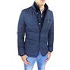 Mat Sartoriale Giubbotto Piumino Uomo Sartoriale Blu Casual Elegante Giacca Cappotto Nuovo Invernale con Gilet Interno (XXL)