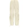 FREDDY - Cargo Pants, Pantaloni Cargo con Doppie Tasche e Coulisse Intermedia, Beige, Large