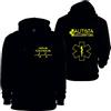 Social Crazy Maglia Felpa Cappuccio Uomo o Donna Cotone Basic Super vestibilità Top qualità - Autista soccorritore Giallo - Personalizzata con Nome - disp. t-Shirt, Polo (M,Nera)