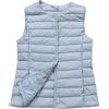 ORANDESIGNE Donna Giacca Smanicato Inverno Piumino Cappotto Ultraleggeri Trapuntato Packable Giacca Gilet Piumino Smanicato Con Collo Alto Giacca con Imbottitura in Piumino A Blu 3XL