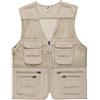 YAOTT Gilet da Uomo in Rete Casual Leggera Estiva Gilet da Campeggio Outwear Sottile Pesca Fotografia Safari Outwear Giacca senza maniche con multitasche da escursionismo ArmyVerde 3XL