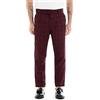 Giosal Pantalone Uomo Lungo Scozzese Classico Lino Sartoriale Made in Italy (46, Bordeaux)