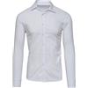 Mat Sartoriale Camicia Uomo Sartoriale Bianca in Cotone Slim Fit Casual Elegante Cerimonia (m)