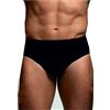 POMPEA 6 Pezzi Slip Uomo Morbido Seamless con Filato Odor Control Q-Skin Nero S/M