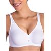 Lady Bella Lingerie Classic Lady PA0193 Reggiseno Contenitivo Strutturato per Taglie Forti in Microfibra Senza Ferretto Coppa C Preformata Spallina Larga by