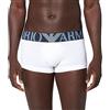 Emporio Armani Uomo Trunk Megalogo Boxer, Bianco (White), M