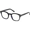 Tom Ford FT5532-B Occhiali da Sole, Nero (Nero Lucido), 49.0 Unisex-Adulto