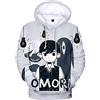 Thursday Omori Felpa con Cappuccio Unisex,Omori Merch Felpa con Cappuccio per Uomo/Donna Pullover Felpe A Maniche Lunghe Abbigliamento da Gioco