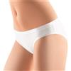 Cotonella 6 Pezzi Slip Donna L'Altra 3362 Mini in Cotone Bielastico, Bianco 5/XL