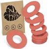 MySweetStitch - 10 x FreeStyle Libre 1 & 2 cerotti sensore, Ringpatch Ø 65mm, interno Ø 28mm, cerotto impermeabile, traspirante, delicato sulla pelle, Corallo