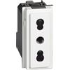 BTicino Living NOW Presa bipasso bianca 2P+T 10/16A 250Vac - KW4180