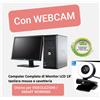 Dell PC Computer Fisso usato completo di Monitor 19" Dual Core 4GB 250 GB con WEBCAM