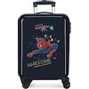 Marvel Spiderman Totally awesome Valigia da cabina blu 38x55x20 cm ABS rigido Chiusura a combinazione laterale 34L 2 kg 4 doppie ruote Bagaglio a mano