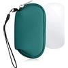 kwmobile Custodia Mouse Wireless Compatibile con Apple Magic Mouse 1/2 - Custodia Neoprene Mouse - Astuccio Porta Mouse PC Gaming petrolio